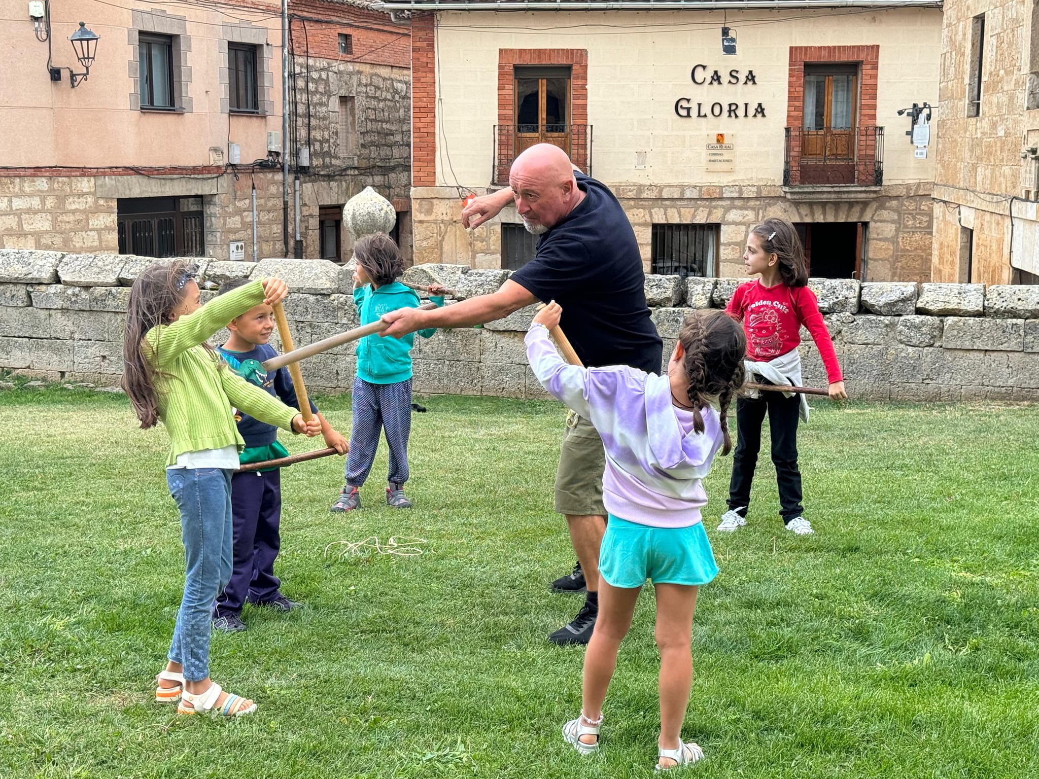 Jugando con niños