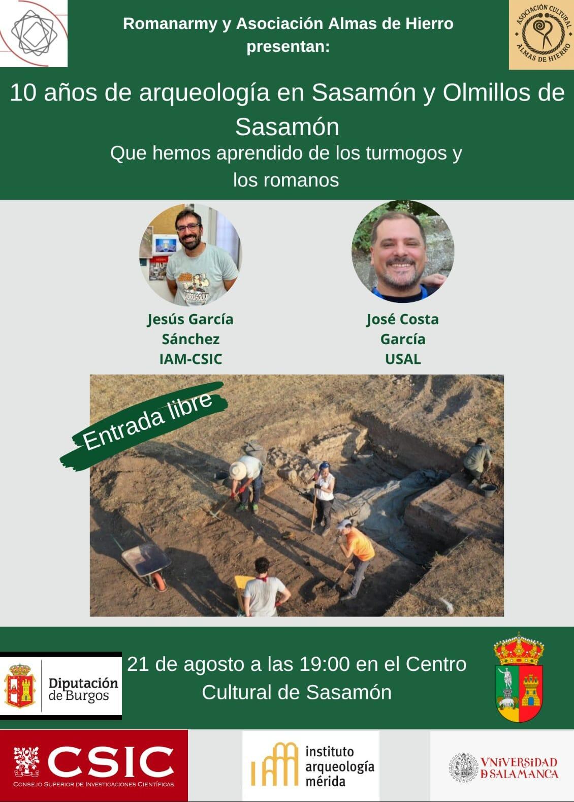 10 años de arqueología en Sasamón y Olmillos de Sasamón. Que hemos aprendido de los turmogos y los romanos