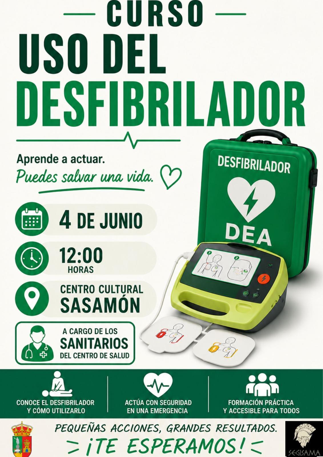 Curso de uso de desfibrilador