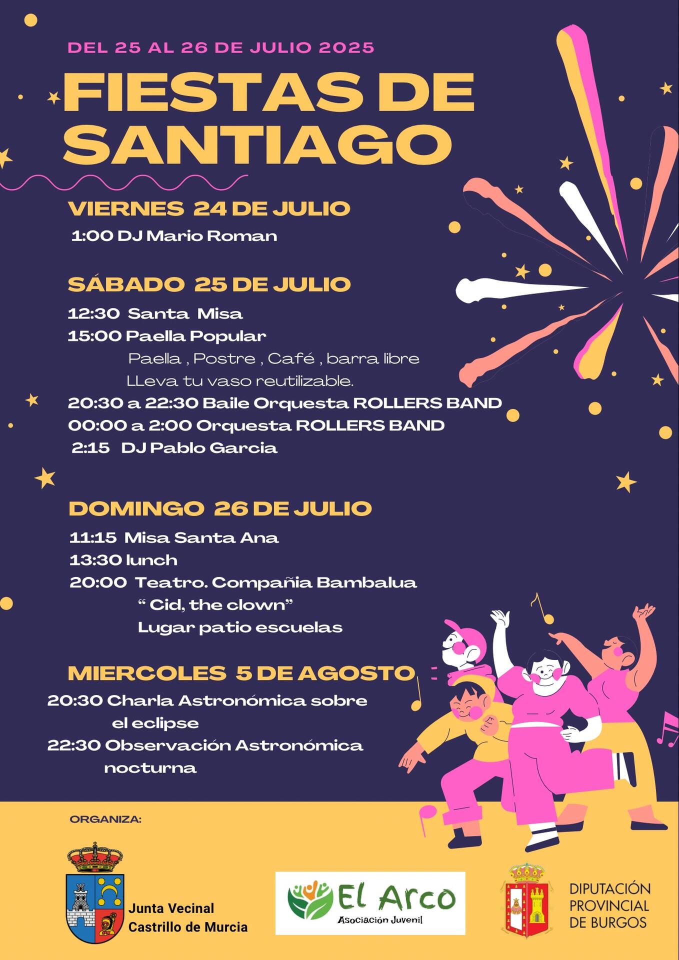 Fiestas de Santiago en Castrillo de Murcia