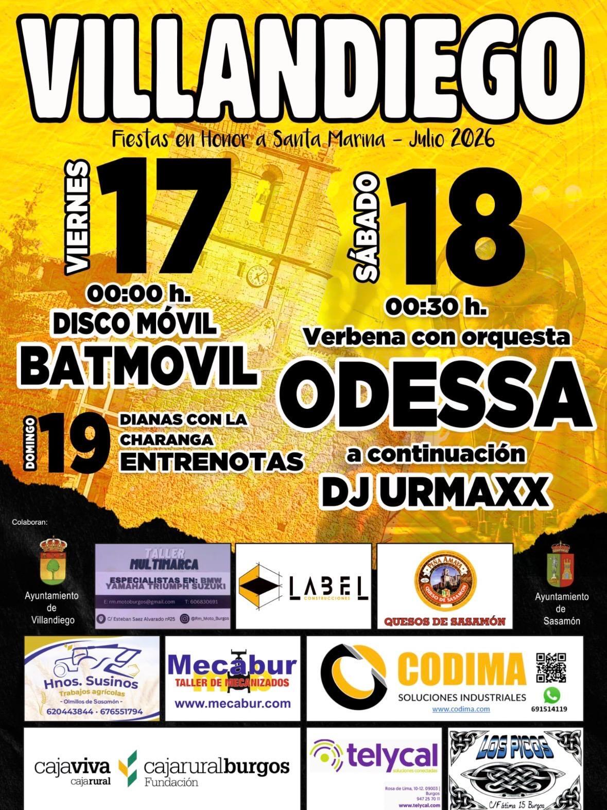 Fiestas en honor a Santa Marina en Villandiego