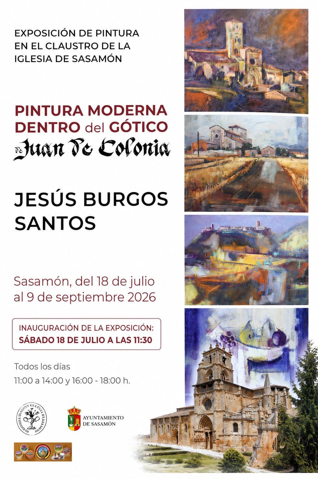 Exposición de pintura moderna dentro del gótico de Juan de Colonia